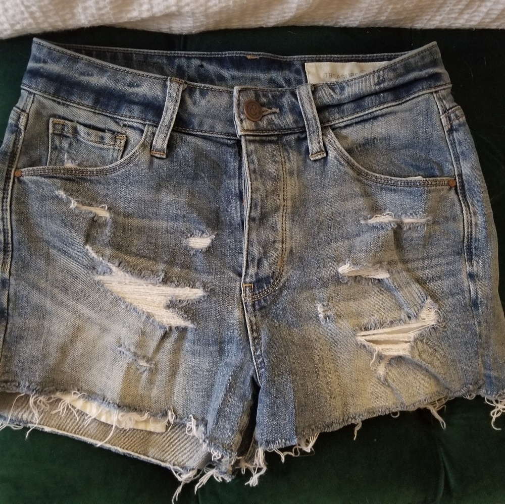 Blue jean shorts